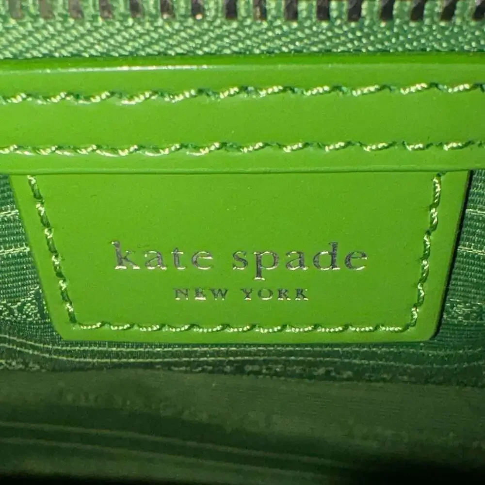 Kate Spade New York Sam Icon Spazzolato Small Tote Crossbody Green K8818